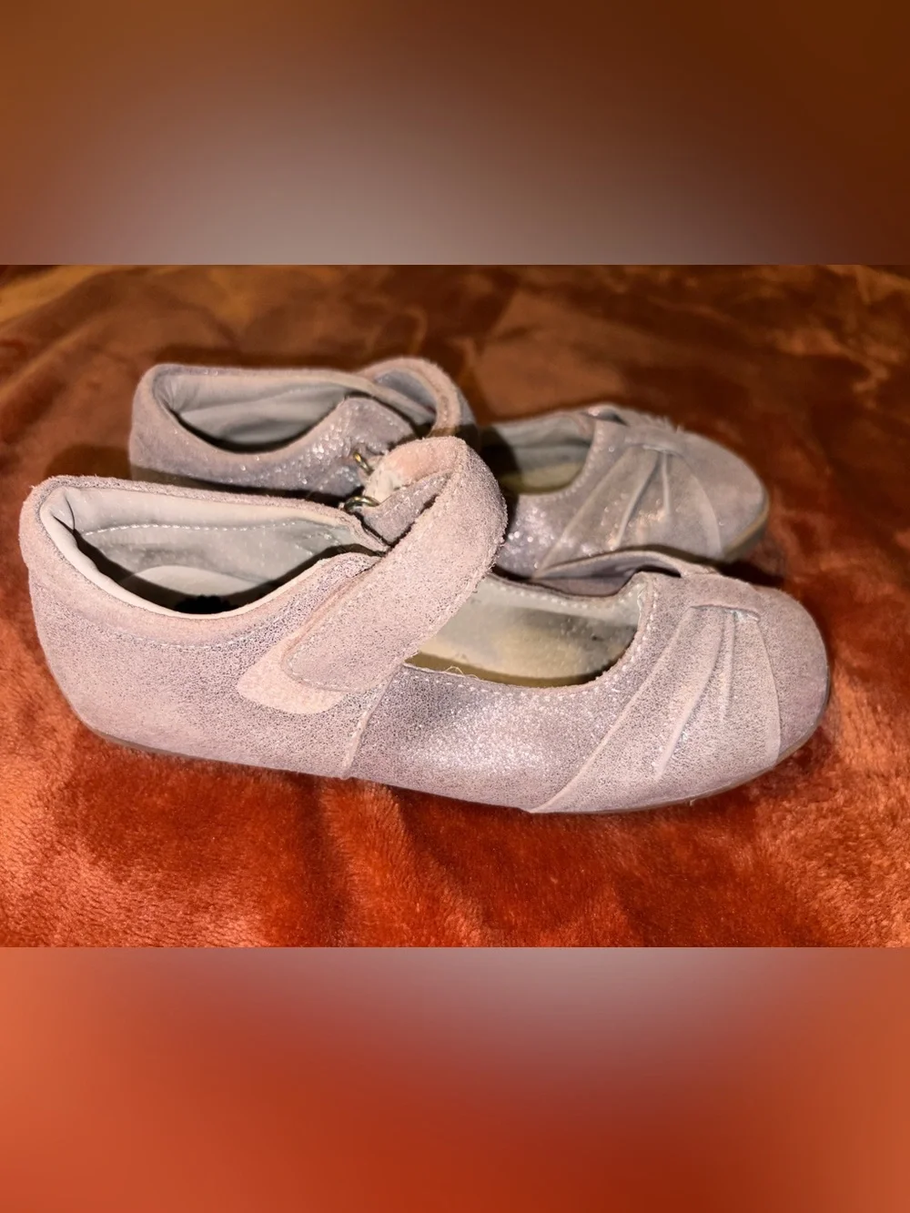 Livie & Luca Grinza taupe glitter Mary Jane Shoes with Bow
